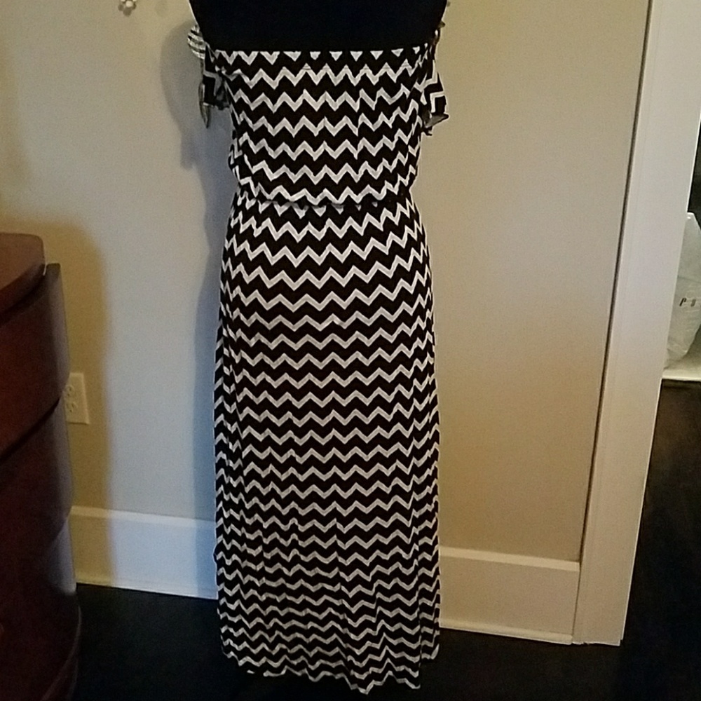Chevron strapless maxi - Picture 4 of 4